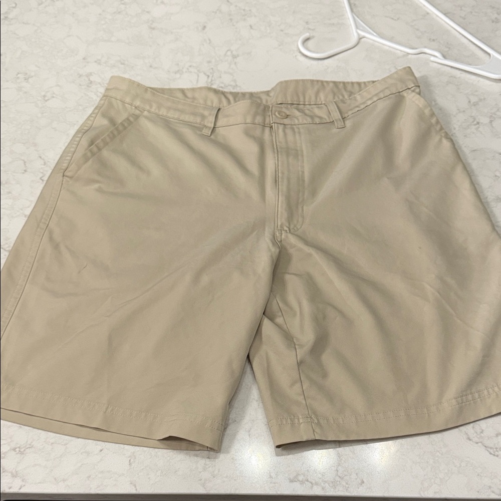 Champion Men's Tan Flat Front Shorts